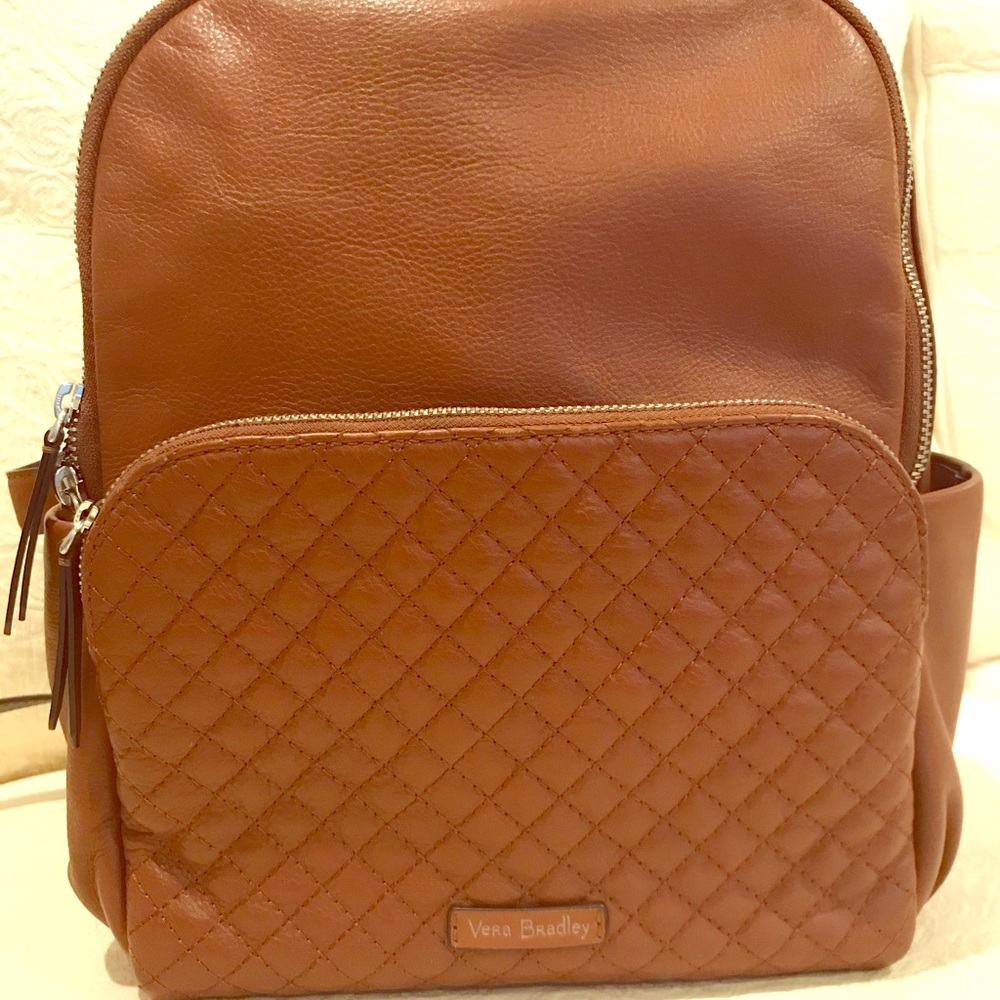 Classic Vera Bradley Leather Backpack